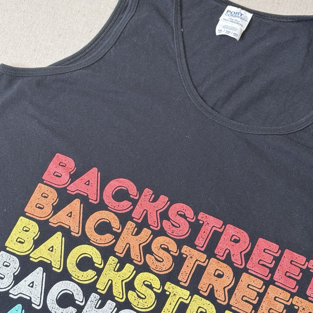 VTG‎ Port & Co Backstreet Boys Black Tank Top Adult Size XXL Multicolor
